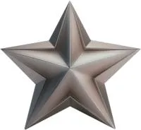 Звезда из нержавеющей стали декор на стелу в Самаре (518508)