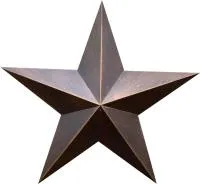 Звезда на памятник листовая бронза патина в Самаре (518498)