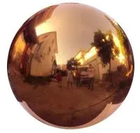 Шар полированный из меди (198300) монтаж - сфера арт-объект ø 1000 мм. пустотелая  в Самаре