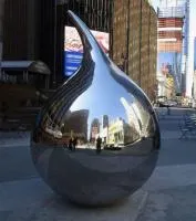 КАПЛЯ СЕРЕБРА скульптура полированная сталь (518602) в Самаре